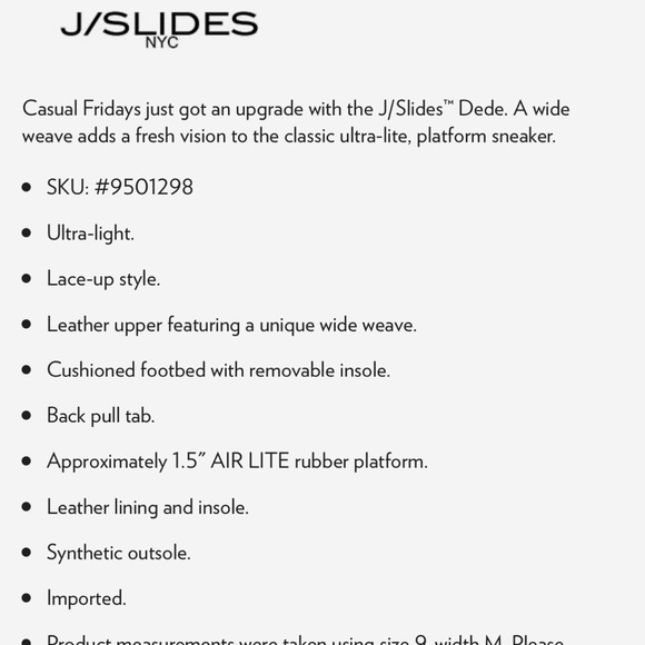 J/Slides Dede Platform Sneakers - Picture 8 of 8